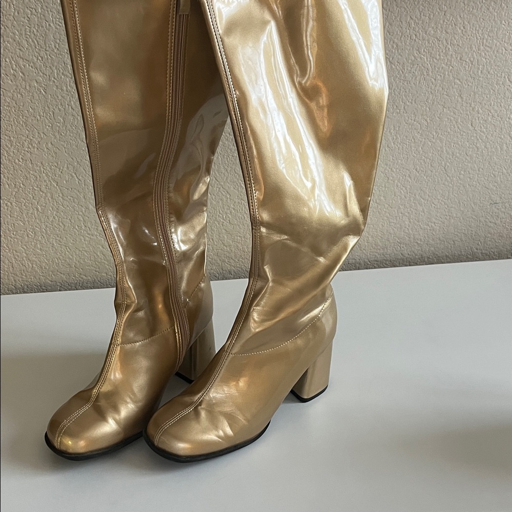 Rubie's Shiny Gold Heeled Boots